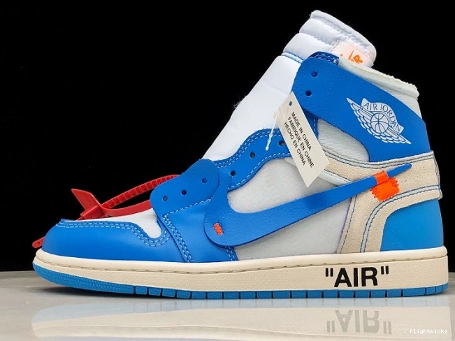 AQ0818-148 Off-White Jordan Powder UNC Blue Air 1 0929